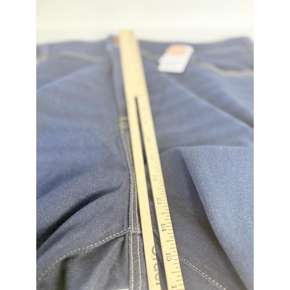 NWT Lane Bryant Womens Dark Blue Double Button Five Pocket Straight Leg Jeans 26 - Picture 11 of 13